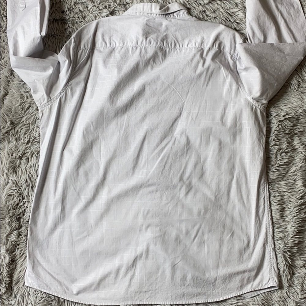 Apt 9 Griege Windowpane Button Down Size Xl - image 5